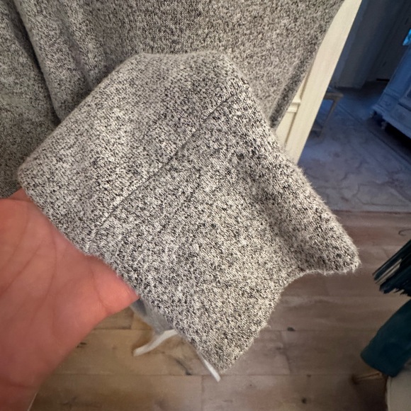 Topshop Heather Gray Tie Front Knit Dress - Picture 7 of 9